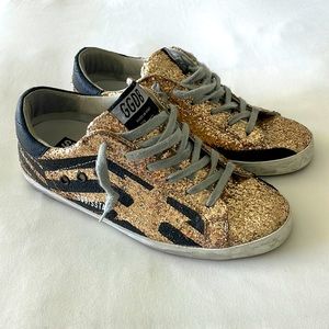 Golden Goose Super Star Sneakers - Gold